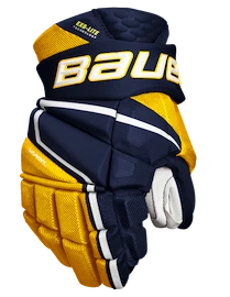 Hokejové rukavice Bauer Vapor Hyperlite - MTO navy/gold Junior