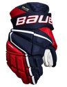 Hokejové rukavice Bauer Vapor Hyperlite Navy/Red/White Junior