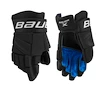 Hokejové rukavice Bauer X Black/White Intermediate 12 palců