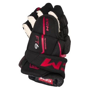 Hokejové rukavice CCM JetSpeed FT6 Black/Red Junior