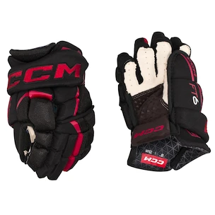 Hokejové rukavice CCM JetSpeed FT6 Black/Red Junior