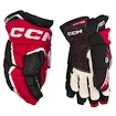 Hokejové rukavice CCM JetSpeed FT6 Black/Red/White Junior 10 palců