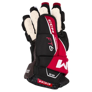 Hokejové rukavice CCM JetSpeed FT6 Black/Red/White Junior