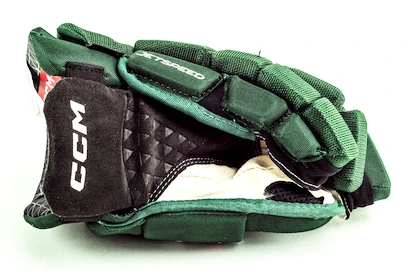 Hokejové rukavice CCM JetSpeed FT6 Dark Green/White Junior 11 palců