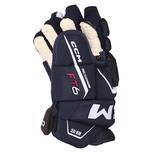 Hokejové rukavice CCM JetSpeed FT6 Navy/White Junior