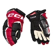 Hokejové rukavice CCM JetSpeed FT6 Pro Black/Red/White Senior 14 palců