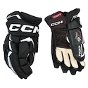 Hokejové rukavice CCM JetSpeed FT6 Pro Black/White Junior 11 palců