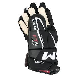 Hokejové rukavice CCM JetSpeed FT6 Pro Black/White Senior 13 palců