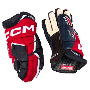 Hokejové rukavice CCM JetSpeed FT6 Pro Navy/Red/White Senior 13 palců