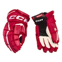 Hokejové rukavice CCM JetSpeed FT6 Red/White Senior