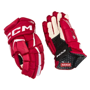 Hokejové rukavice CCM JetSpeed FT6 Red/White Senior