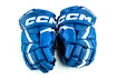 Hokejové rukavice CCM JetSpeed FT6 Royal/White Junior 12 palců