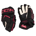 Hokejové rukavice CCM JetSpeed FT680 Black/Red Junior