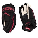 Hokejové rukavice CCM JetSpeed FT680 Black/Red Senior