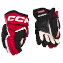 Hokejové rukavice CCM JetSpeed FT680 Black/Red/White Junior 10 palců