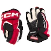 Hokejové rukavice CCM JetSpeed FT680 Black/Red/White Junior