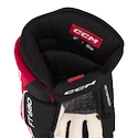 Hokejové rukavice CCM JetSpeed FT680 Black/Red/White Senior