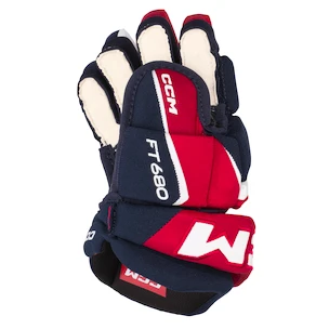 Hokejové rukavice CCM JetSpeed FT680 Navy/Red/White Junior