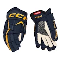 Hokejové rukavice CCM JetSpeed FT680 Navy/Sunflower Junior 11 palců