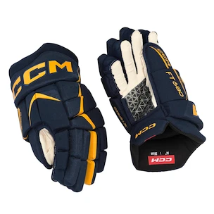 Hokejové rukavice CCM JetSpeed FT680 Navy/Sunflower Junior