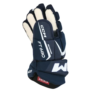 Hokejové rukavice CCM JetSpeed FT680 Navy/White Junior