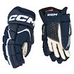 Hokejové rukavice CCM JetSpeed FT680 Navy/White Senior