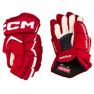 Hokejové rukavice CCM JetSpeed FT680 Red/White Junior