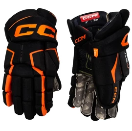 Hokejové rukavice CCM Tacks AS-V Black/Orange Junior