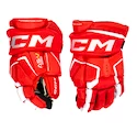 Hokejové rukavice CCM Tacks AS-V PRO red/white Junior 12 palců