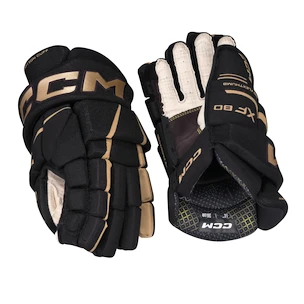 Hokejové rukavice CCM Tacks XF 80 Black/Gold Junior