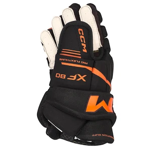 Hokejové rukavice CCM Tacks XF 80 Black/Orange Junior