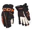 Hokejové rukavice CCM Tacks XF 80 Black/Orange Senior