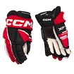 Hokejové rukavice CCM Tacks XF 80 Black/Red/White Senior