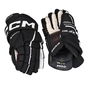 Hokejové rukavice CCM Tacks XF 80 Black/White Senior