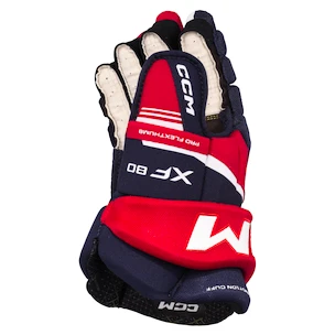 Hokejové rukavice CCM Tacks XF 80 Navy/Red/White Junior