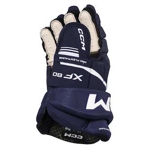 Hokejové rukavice CCM Tacks XF 80 Navy/White Senior