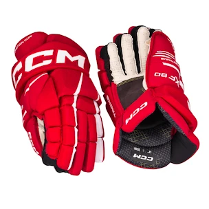 Hokejové rukavice CCM Tacks XF 80 Red/White Senior