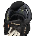 Hokejové rukavice CCM Tacks XF Black/Gold Junior