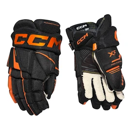 Hokejové rukavice CCM Tacks XF Black/Orange Junior