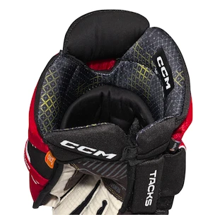 Hokejové rukavice CCM Tacks XF Black/Red/White Junior