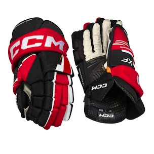 Hokejové rukavice CCM Tacks XF Black/Red/White Senior