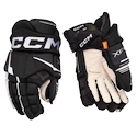 Hokejové rukavice CCM Tacks XF Black/White Junior 11 palců