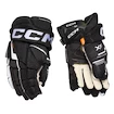 Hokejové rukavice CCM Tacks XF Black/White Senior