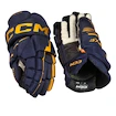 Hokejové rukavice CCM Tacks XF Navy/Sunflower Junior