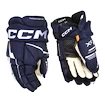 Hokejové rukavice CCM Tacks XF Navy/White Senior 14 palců