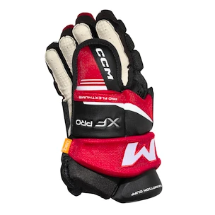 Hokejové rukavice CCM Tacks XF PRO Black/Red/White Junior 11 palců