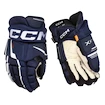 Hokejové rukavice CCM Tacks XF PRO Navy/White Junior 12 palců