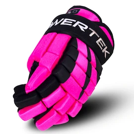 Hokejové rukavice POWERTEK V5.0 Black/Pink Junior