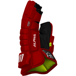 Hokejové rukavice Warrior Alpha FR2 Red Senior