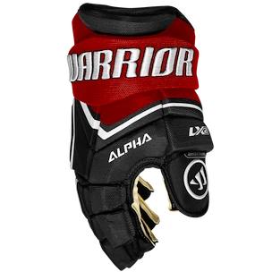 Hokejové rukavice Warrior Alpha LX2 Black/Red/White Senior